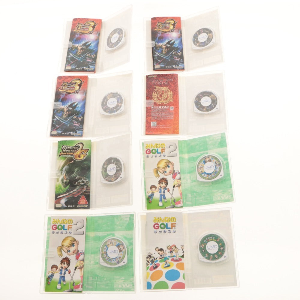 ■ PSP ソフト 34点 大量セット まとめ売り スパロポ/モンハン/キングダムハーツ/ガンダム/ダンボール戦機/エウレカ/みんゴル/パタポン/他