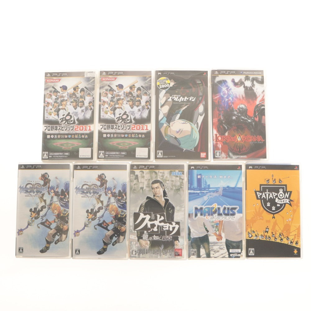 ■ PSP ソフト 34点 大量セット まとめ売り スパロポ/モンハン/キングダムハーツ/ガンダム/ダンボール戦機/エウレカ/みんゴル/パタポン/他