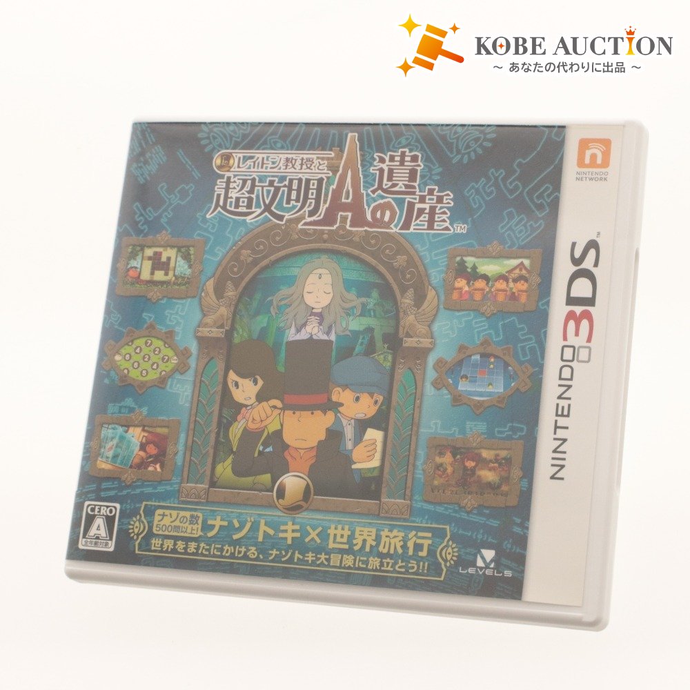 ■ Nintendo 3DS Game Professor Layton and the Treasures of Aurantis Level-5 Box, Accessories Included