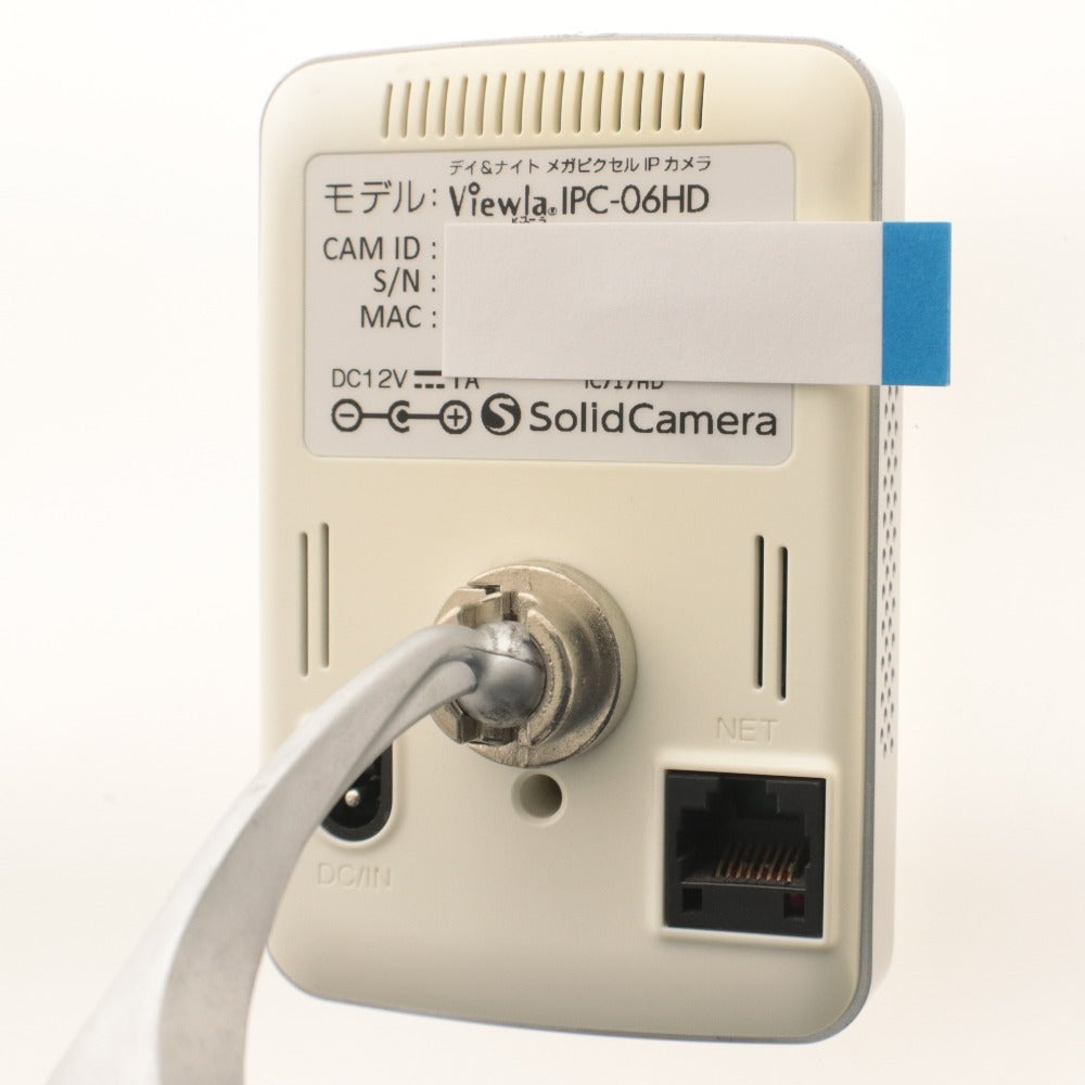 ■ Solid Camera ネットワークカメラ Viewla IPC-06HD デイ＆ナイト メガピクセルIP 暗視機能 双方向音声 付属品付き 初期化,動作確認済み
