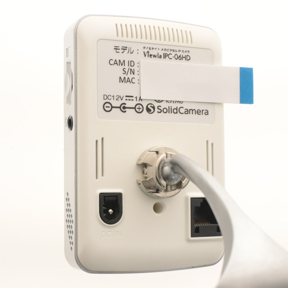 ■ Solid Camera ネットワークカメラ Viewla IPC-06HD デイ＆ナイト メガピクセルIP 暗視機能 双方向音声 付属品付き 初期化,動作確認済み