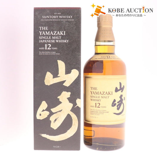 ● 酒 サントリー 山崎 12年 シングルモルト ウイスキー 700ml 43％ 箱付き 未開栓 未使用