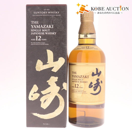 ● 酒 サントリー 山崎12年 シングルモルト ウイスキー 700ml 43％ 箱付き 未開栓 未使用