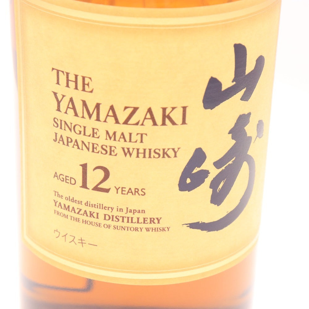 ● 酒 サントリー 山崎 12年 シングルモルト ウイスキー 700ml 43％ 未開栓 未使用