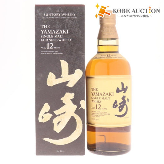 ● 酒 サントリー 山崎12年 シングルモルト ウイスキー 700ml 43％ 箱付き 未開栓 未使用