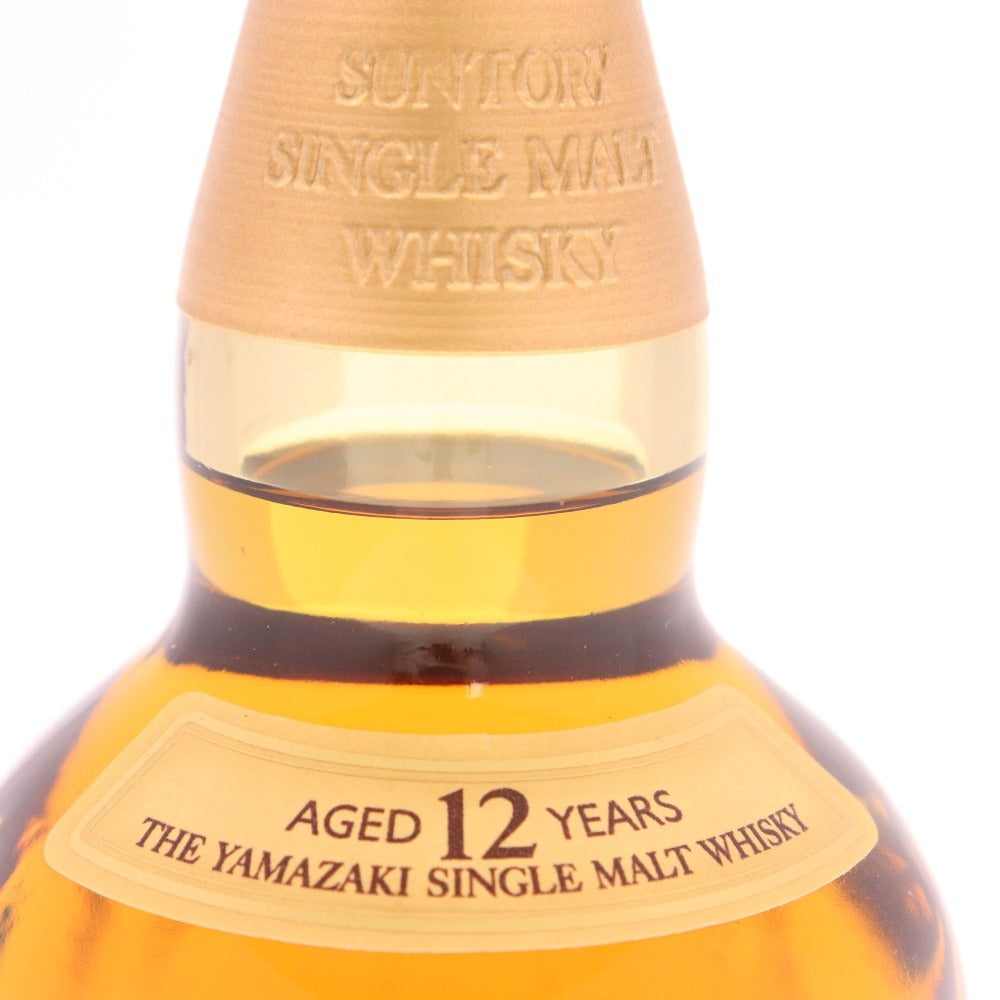 ● 酒 サントリー 山崎12年 シングルモルト ウイスキー 700ml 43％ 箱付き 未開栓 未使用