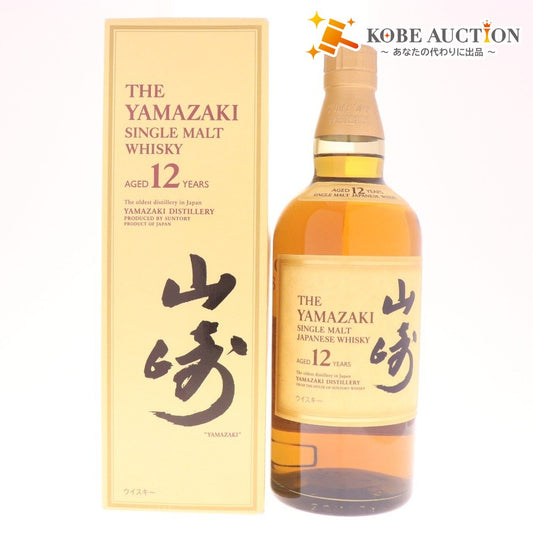 ● 酒 サントリー 山崎 12年 シングルモルト ウイスキー 700ml 43％ 箱付き 未開栓 未使用