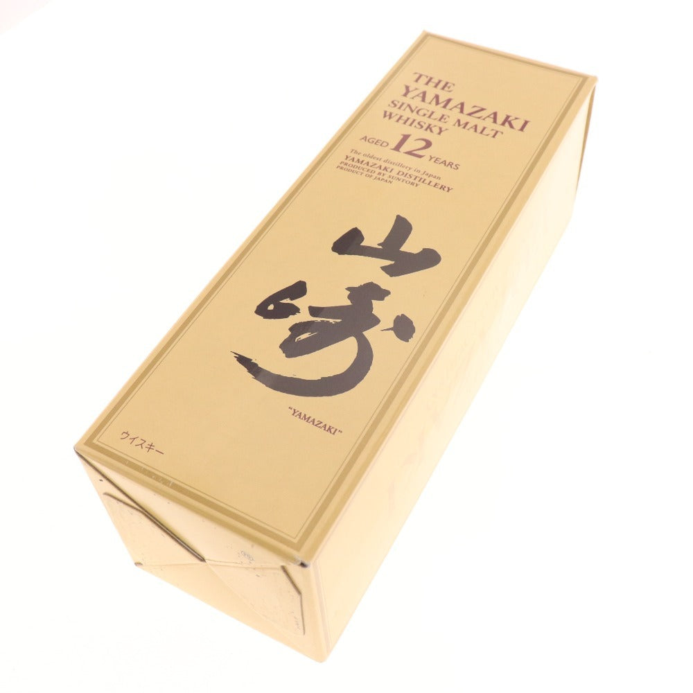 ● 酒 サントリー 山崎 12年 シングルモルト ウイスキー 700ml 43％ 箱付き 未開栓 未使用
