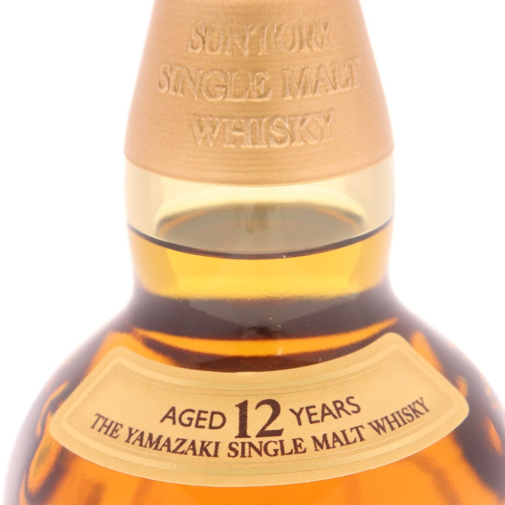● 酒 サントリー 山崎12年 シングルモルト ウイスキー 700ml 43％ 箱付き 未開栓 未使用