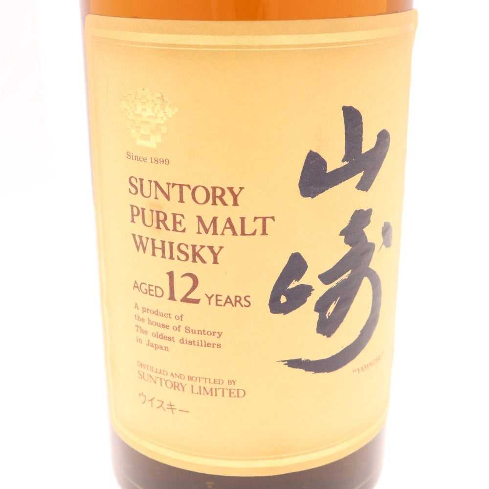 ■ 酒 サントリー 山崎 12年 響マーク ピュアモルト ウイスキー 750ml 43％未開栓 未使用