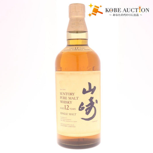 ● 酒 サントリー 山崎 12年 響マーク ピュアモルト ウイスキー 750ml 43％ 未開栓 未使用
