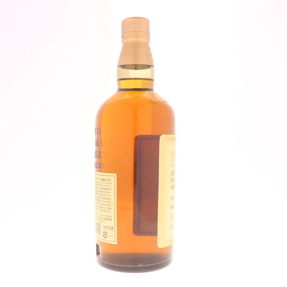 ■ 酒 サントリー 山崎 12年 響マーク ピュアモルト ウイスキー 750ml 43％ 未開栓 未使用