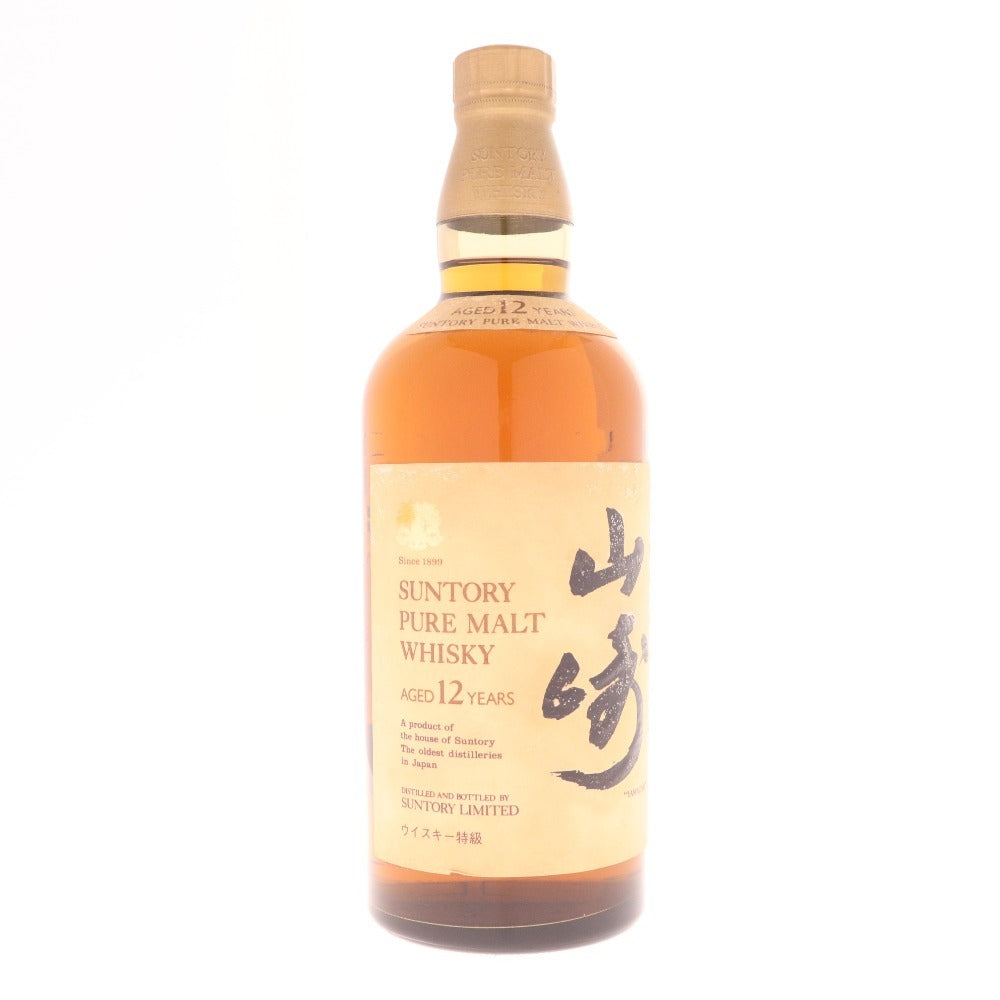 ● 酒 サントリー 山崎 12年 響マーク シングルモルト ウイスキー 760ml 43％ 箱付き 未開栓 未使用