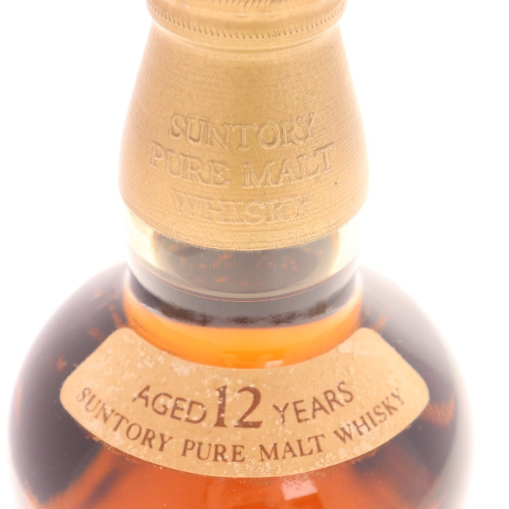 ● 酒 サントリー 山崎 12年 響マーク シングルモルト ウイスキー 760ml 43％ 箱付き 未開栓 未使用