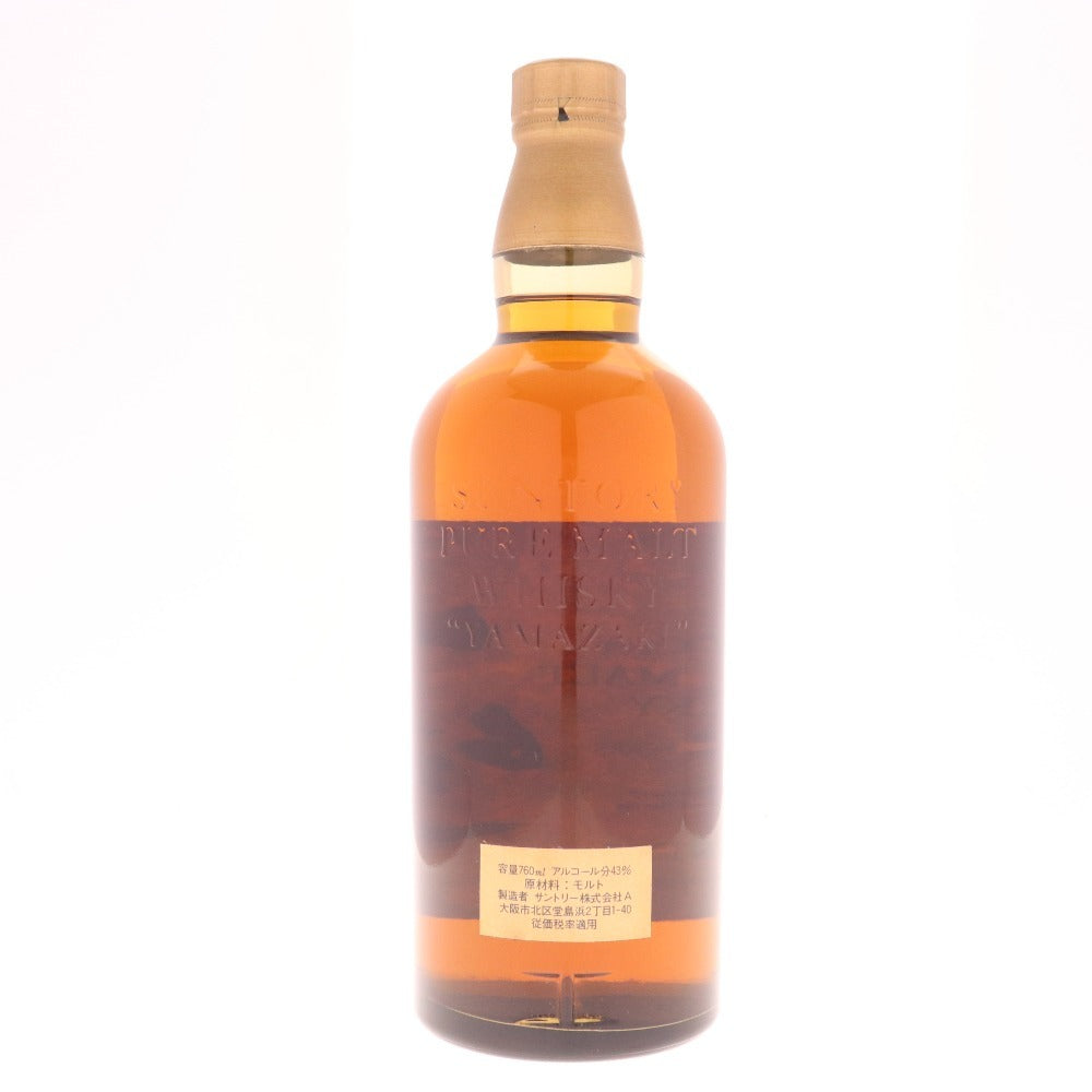 ● 酒 サントリー 山崎 12年 響マーク シングルモルト ウイスキー 760ml 43％ 箱付き 未開栓 未使用