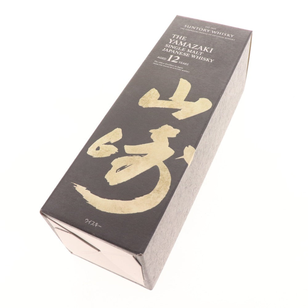 ● 酒 サントリー 山崎 12年 響マーク シングルモルト ウイスキー 760ml 43％ 箱付き 未開栓 未使用