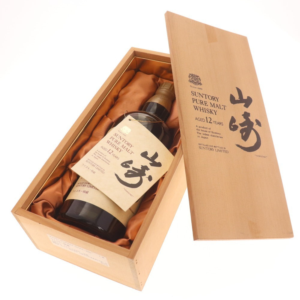 □ 酒 サントリー 山崎 12年 響マーク ピュアモルト ウイスキー 760ml