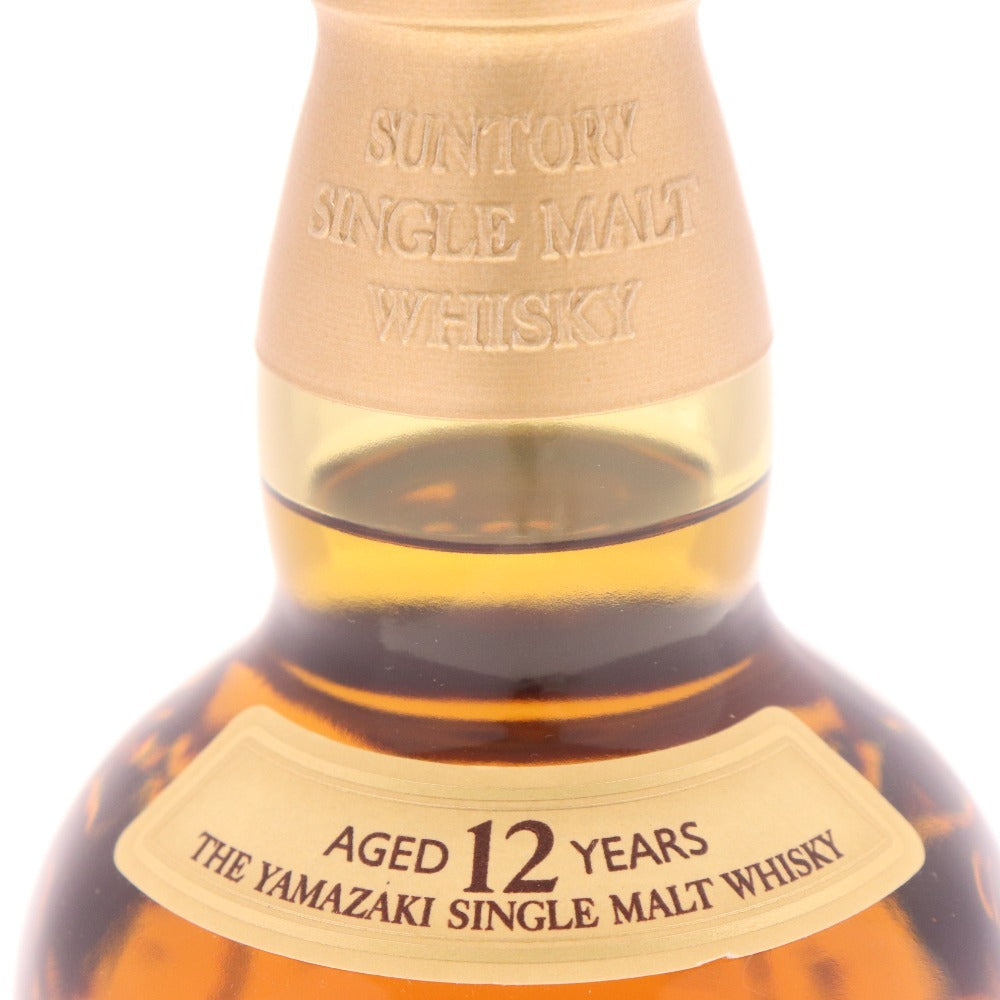 ● 酒 サントリー 山崎12年 シングルモルト ウイスキー 700ml 43％ 箱付き 未開栓 未使用