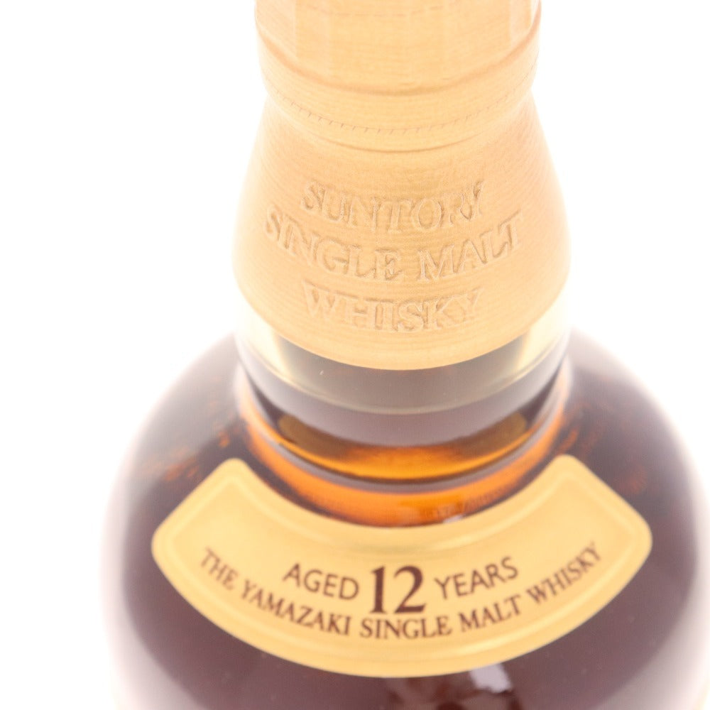 ● 酒 サントリー 山崎12年 シングルモルト ウイスキー 700ml 43％ 箱付き 未開栓 未使用