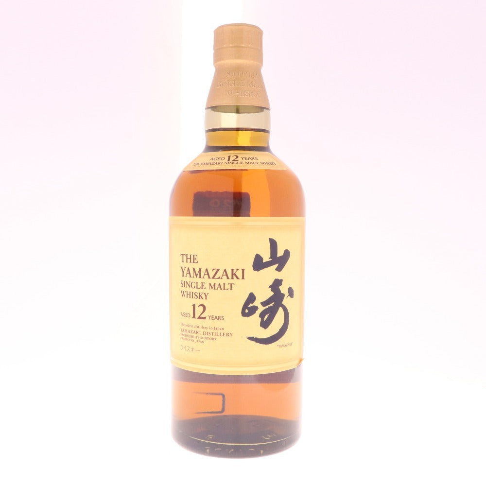 ● 酒 サントリー 山崎 12年 シングルモルト ウイスキー 700ml 43％ 箱付き 未開栓 未使用