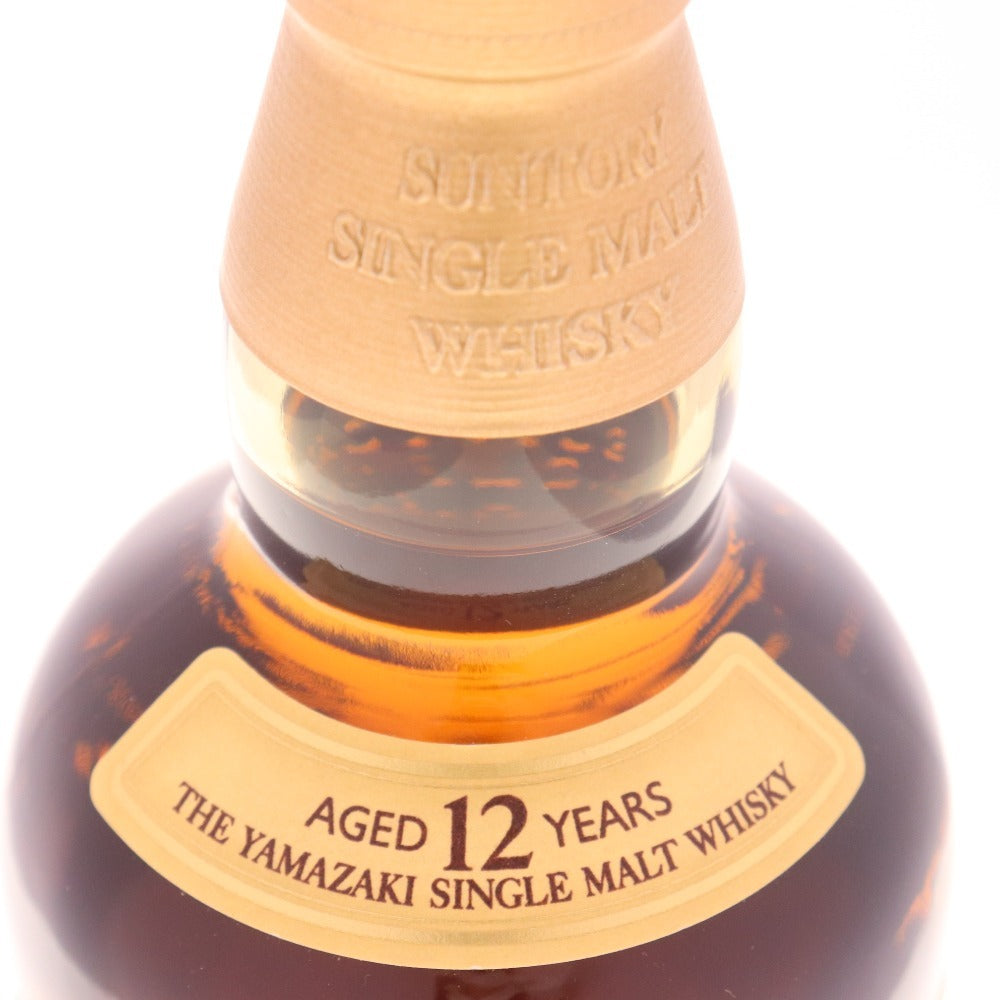 ● 酒 サントリー 山崎 12年 シングルモルト ウイスキー 700ml 43％ 箱付き 未開栓 未使用