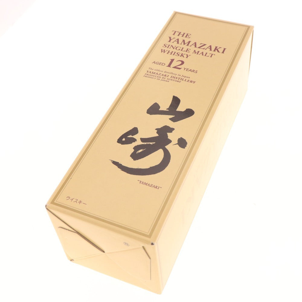 ● 酒 サントリー 山崎 12年 シングルモルト ウイスキー 700ml 43％ 箱付き 未開栓 未使用