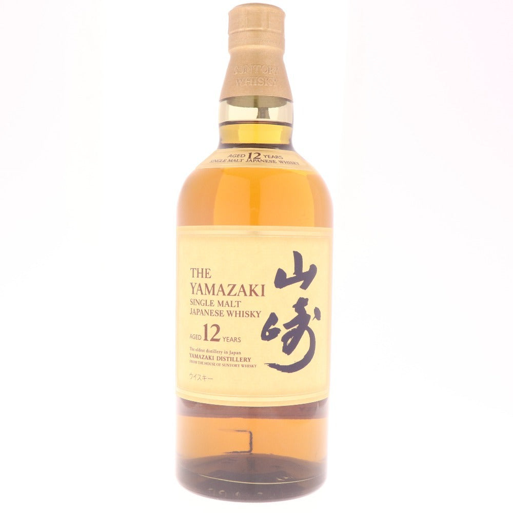 ● 酒 サントリー 山崎 12年 シングルモルト ウイスキー 700ml 43％ 箱付き 未開栓 未使用