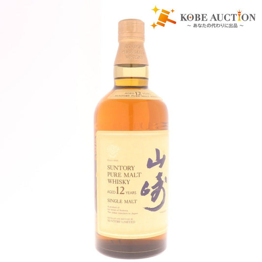 ● 酒 サントリー 山崎 12年 響マーク シングルモルト ウイスキー 750ml 43％ 未開栓 未使用