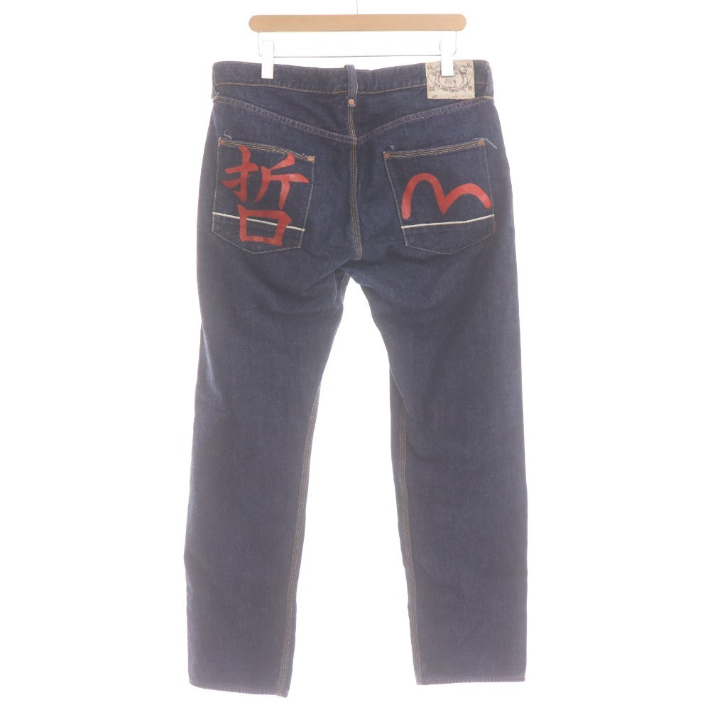 ■ エヴィス デニムパンツ ジーパン LOT0001 ボトムス メンズ 38×35 ネイビー 袋付き