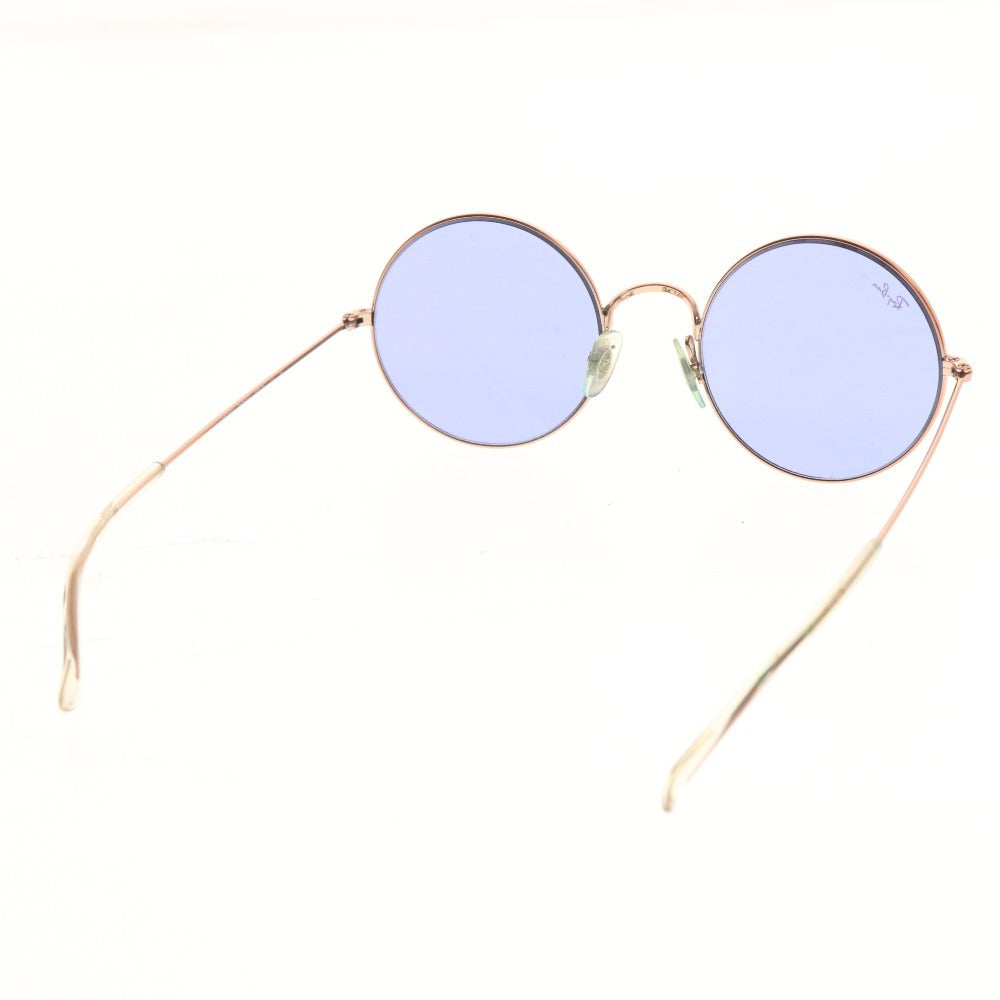 ■ Ray-Ban sunglasses RB3592 round, non-prescription eyewear for men and women, pink gold, with case