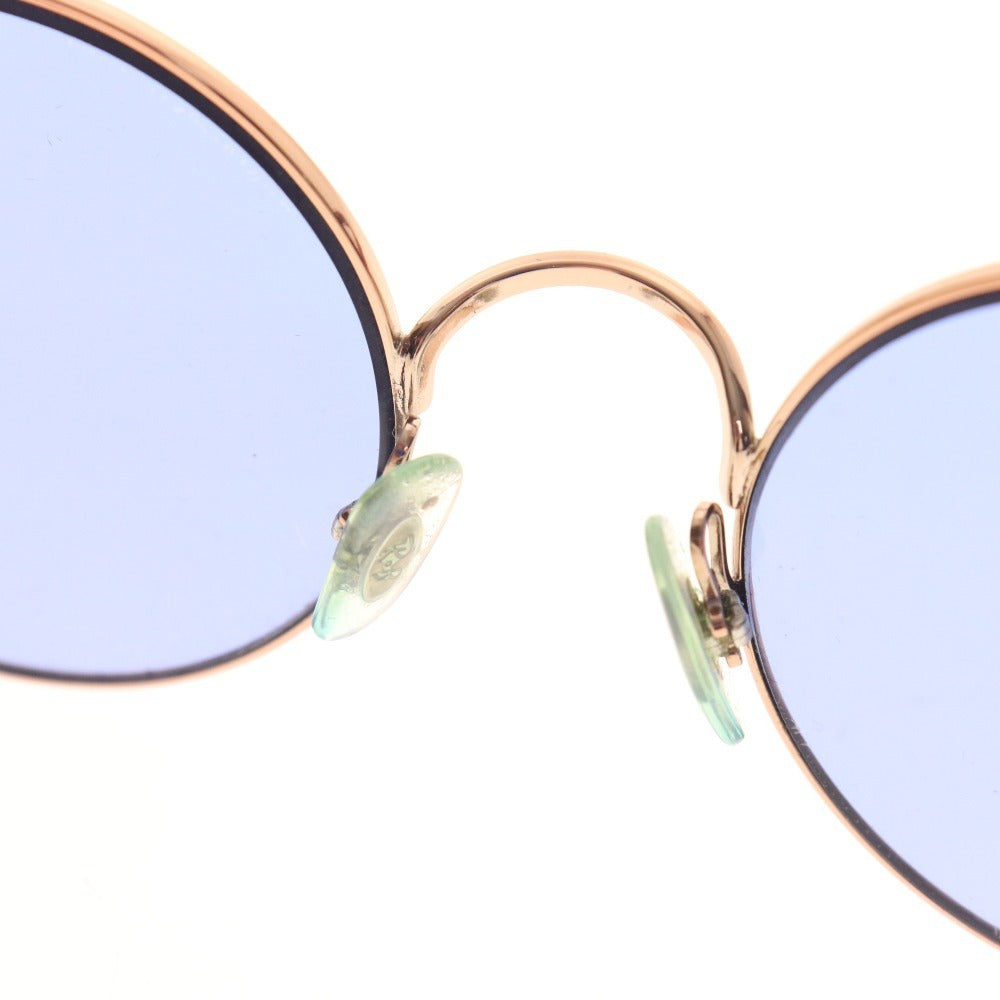 ■ Ray-Ban sunglasses RB3592 round, non-prescription eyewear for men and women, pink gold, with case