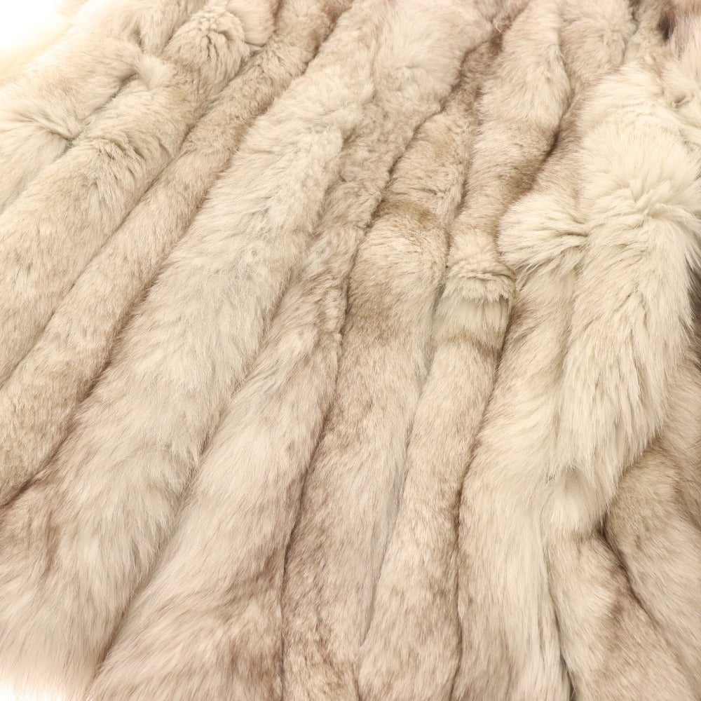 ■ Sagamink Fox Coat Outerwear Women's White Brown