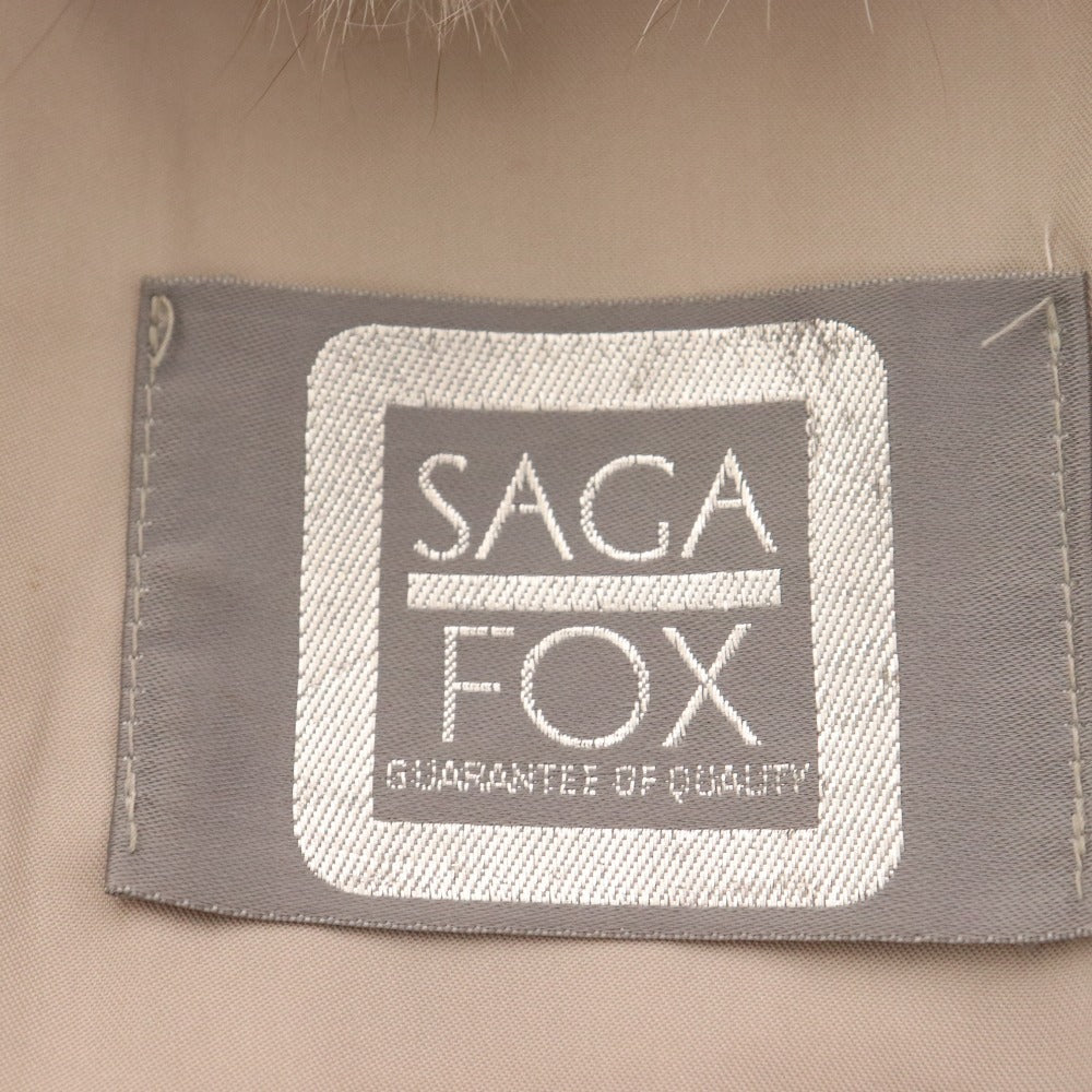 ■ Sagamink Fox Coat Outerwear Women's White Brown