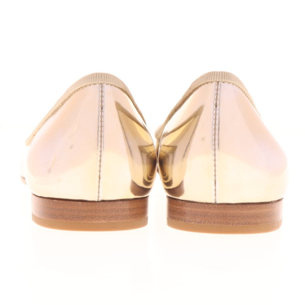 ■ プラダ パンプス 靴 ラインストーン入り レディース 35 1/2 22? シャンパンゴールド 箱付き 未使用