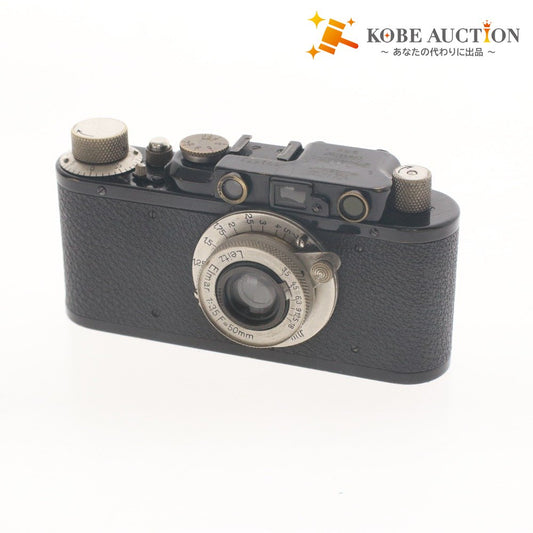 ■ Leica ライカ フィルムカメラ ライカ2 ブラックニッケル レンズ エルマー 1:3.5 F=50mm ケース付き