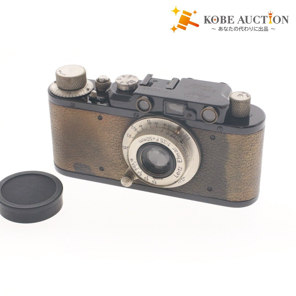 ■ Leica ライカ フィルムカメラ ライカ2 ブラックニッケル レンズ エルマー 1:3.5 F=50mm レンズケース付き