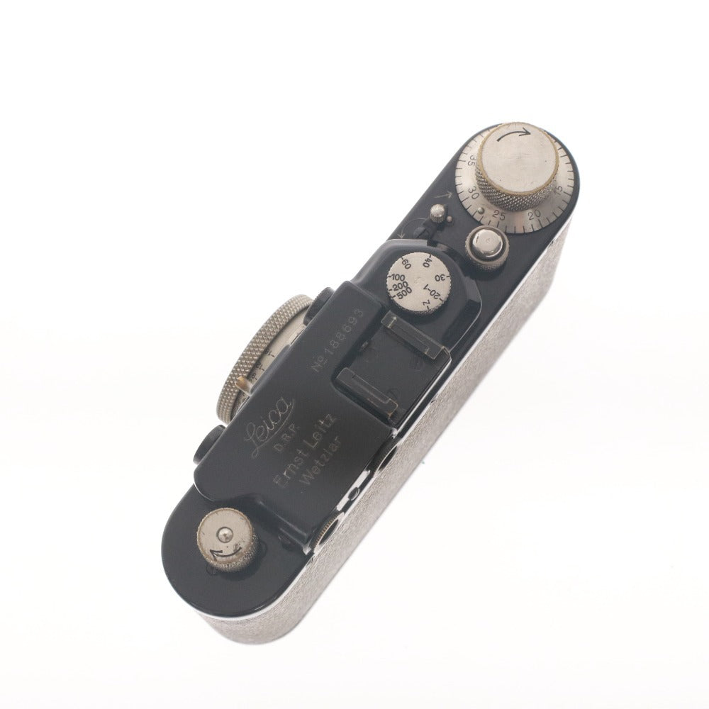 ■ Leica ライカ フィルムカメラ ライカ2 ブラックニッケル レンズ エルマー 1:3.5 F=50mm レンズケース付き