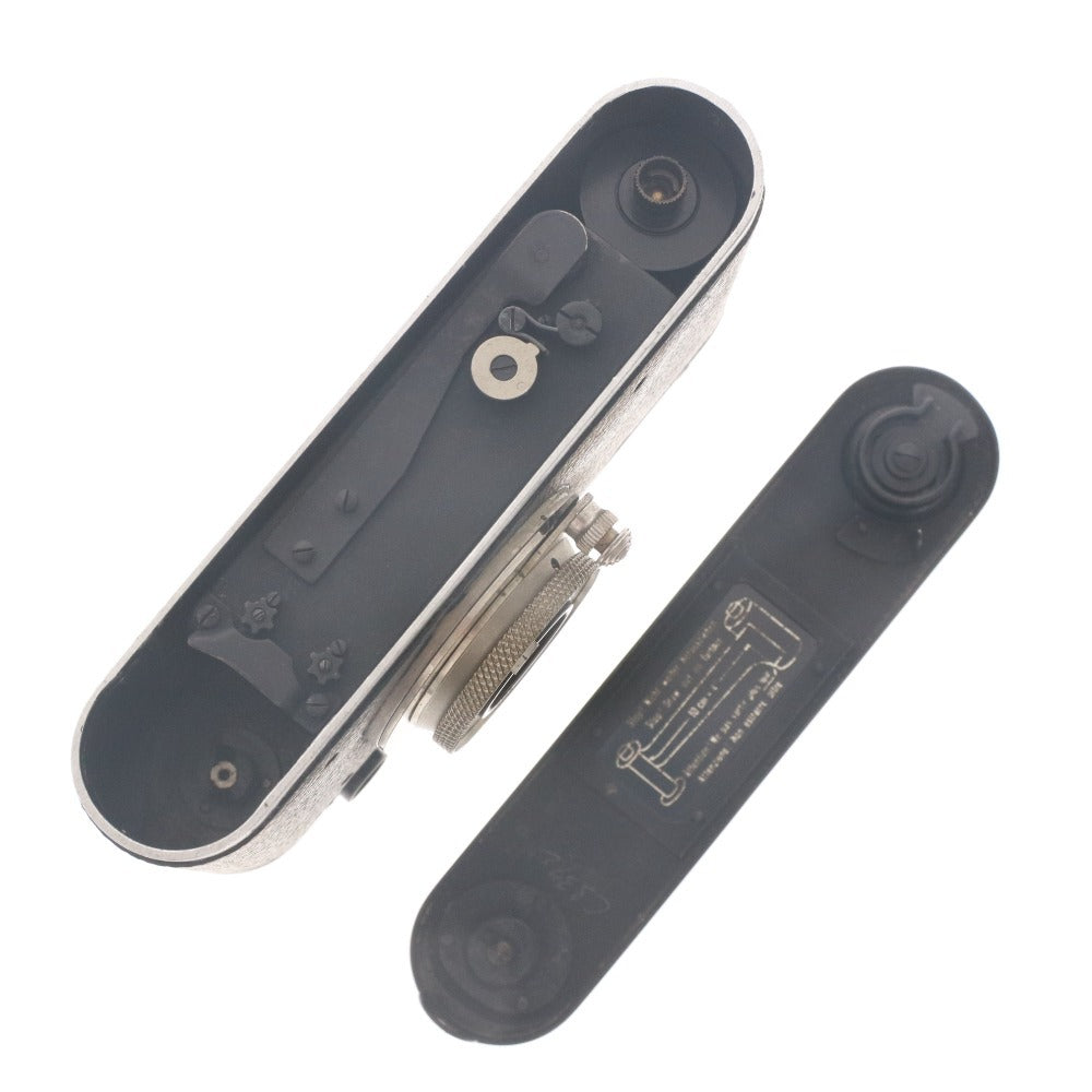 ■ Leica ライカ フィルムカメラ ライカ2 ブラックニッケル レンズ エルマー 1:3.5 F=50mm レンズケース付き