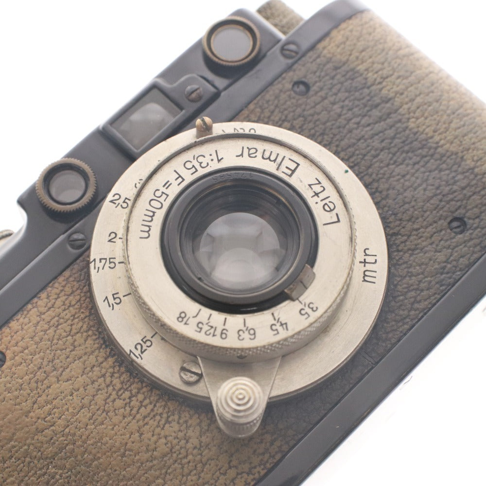 ■ Leica ライカ フィルムカメラ ライカ2 ブラックニッケル レンズ エルマー 1:3.5 F=50mm レンズケース付き