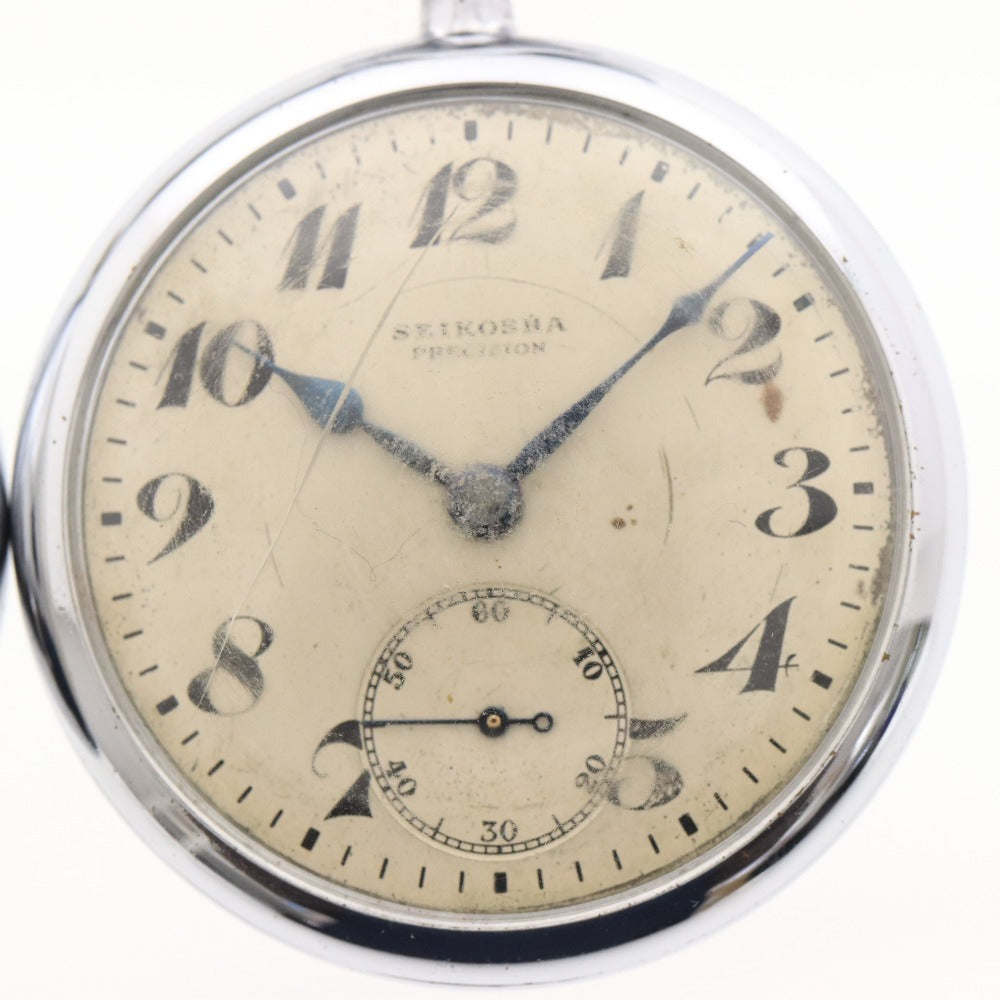 ■ 19SEIKO 19セイコー 鉄道時計 懐中時計 6点セット まとめ売り PRECISION 7550-0010 クォーツ DIAFLEX 7,15石 等 スモセコ シルバー