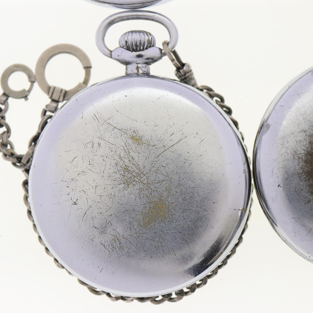 ■ SEIKO セイコー 懐中時計 4点セット まとめ売り 日本電信電話公社 64-1153 昭 33 1936 国鉄 等 スモセコ 旧タイプ シルバー ゴールド