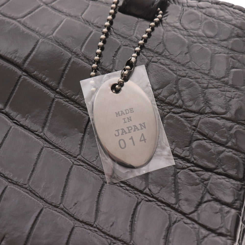 ■ クリスタルレプティルズ レザージュエルズ ショルダーバッグ 鞄 クロコダイル 2WAY パイソン レディース ブラック 付属品付き未使用