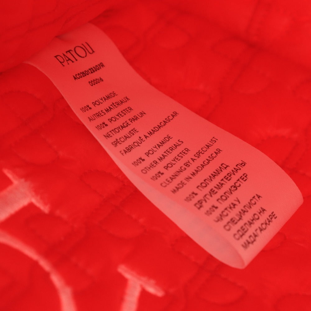 ■ パトゥ ショルダーバッグ ハンドバッグ 鞄 2WAY キルティング レディース レッド 袋付き