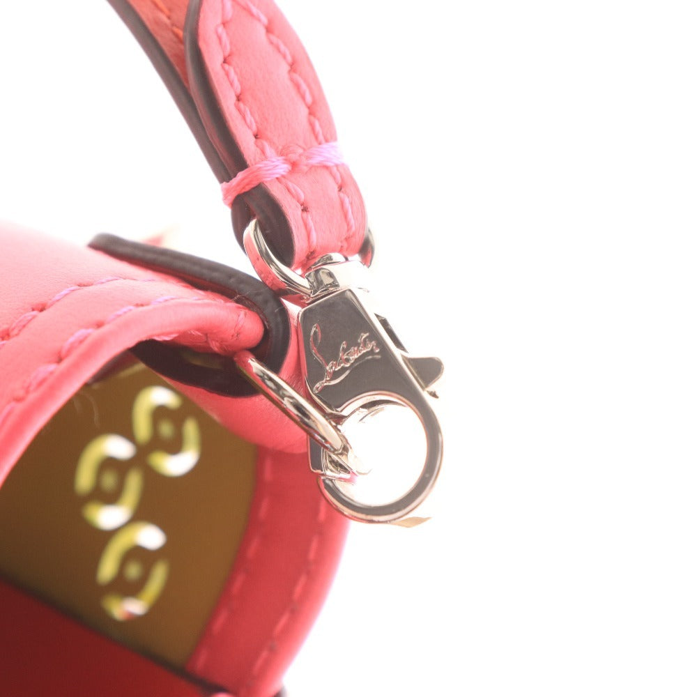 ■ クリスチャンルブタン ショルダーバッグ ハンドバッグ 鞄 2WAY スタッズ レディース ピンク 袋付き