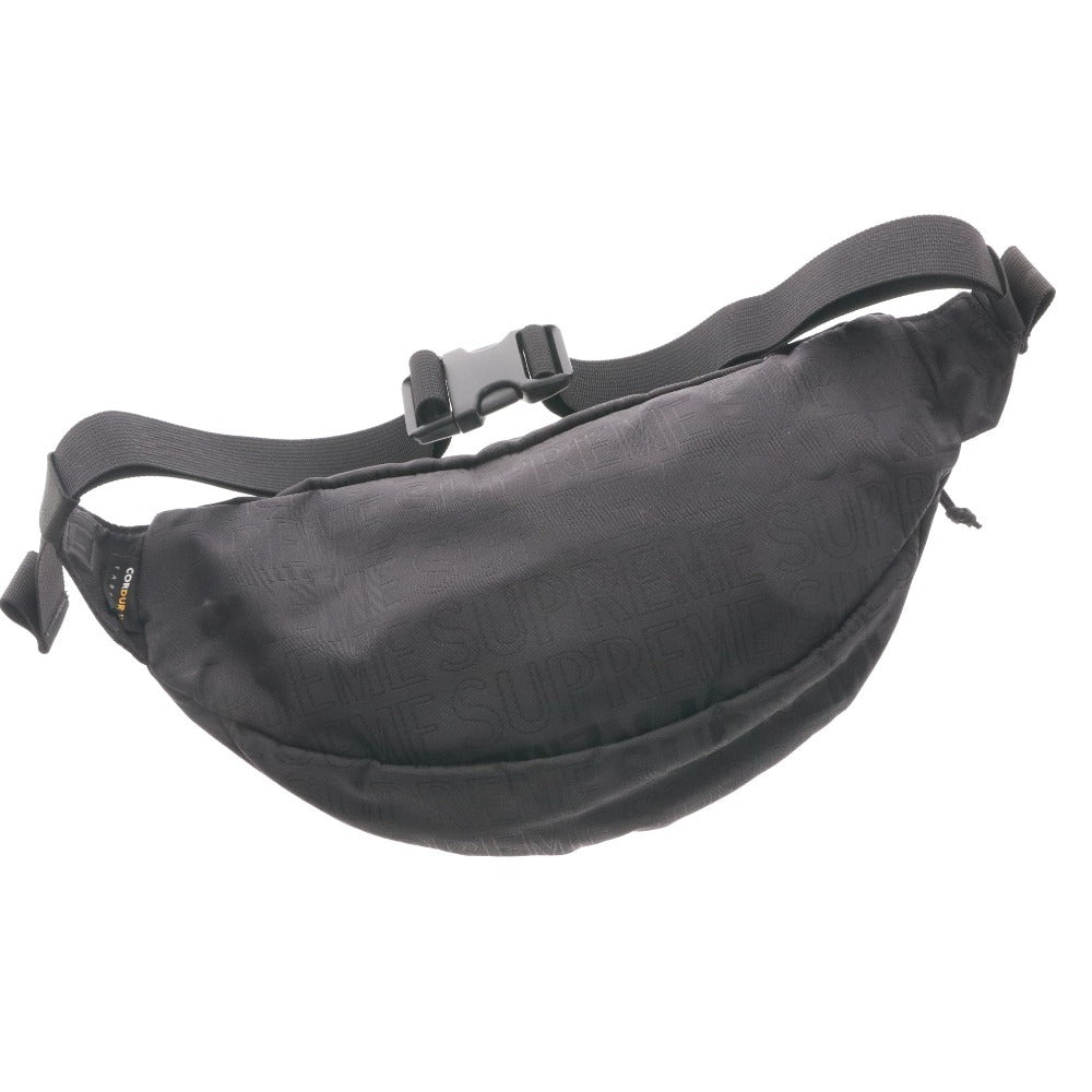 ■ Supreme シュプリーム ウェストポーチ ウェストバッグ 鞄 ファスナー ポケット メンズ ブラック