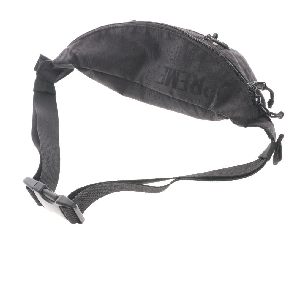■ Supreme シュプリーム ウェストポーチ ウェストバッグ 鞄 ファスナー ポケット メンズ ブラック