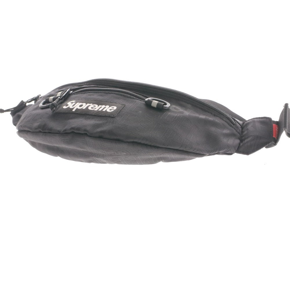 ■ Supreme シュプリーム ウェストポーチ ウェストバッグ 鞄 ファスナー ポケット メンズ ブラック