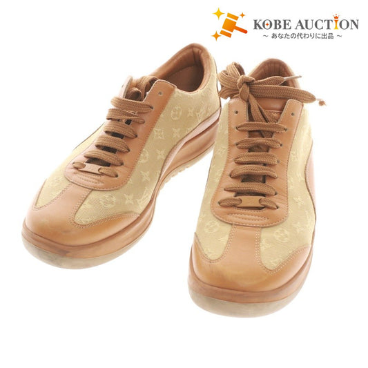 ■ ルイヴィトン スニーカー シューズ MA0024 靴 モノグラム レディース 37 (23.5cm相当) オレンジ系 ベージュ系