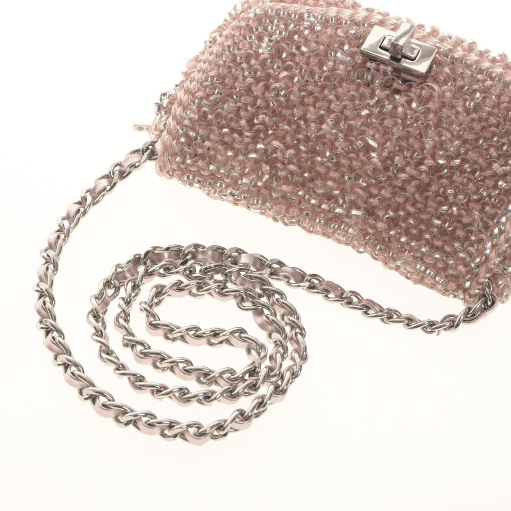 ■ ANTEPRIMA Shoulder Bag Perla Glitter Luxury Silver Hardware Women's Pink Beige