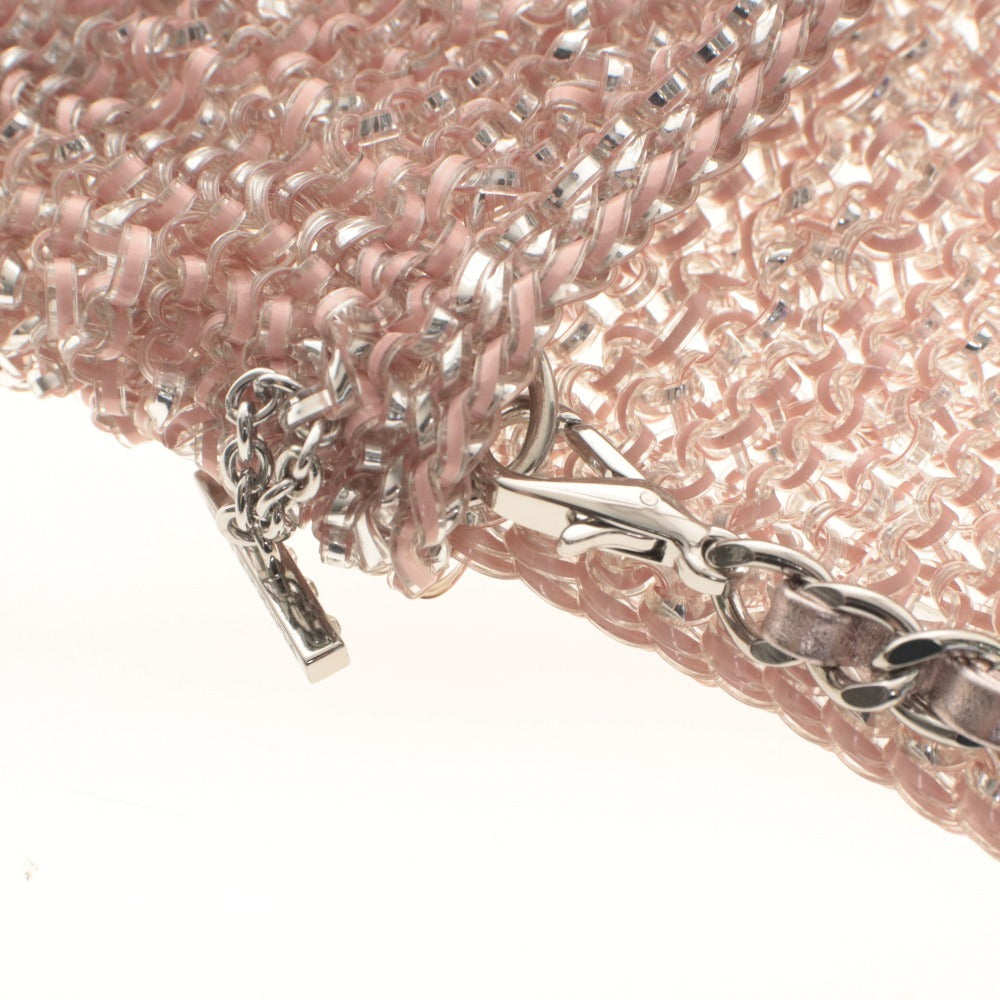 ■ ANTEPRIMA Shoulder Bag Perla Glitter Luxury Silver Hardware Women's Pink Beige